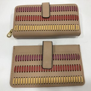 Kate Landry Wallet Double Zipper Combine W/ Extra To Keep Your Phone Camel NWT