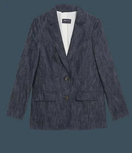 Marks & Spencer Cotton & Linen Mix Jacket (Size 20) - Picture 1 of 3