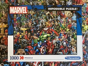 Clementoni Marvel Impossible Puzzle! 1000 Piece Jigsaw Puzzle - Complete - Picture 1 of 12