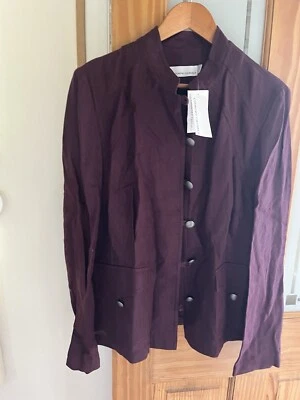 Country Casuals Ladies Aubergine Linen Jacket UK 16 - Image 1 of 4
