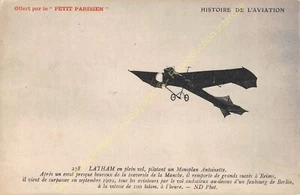 CPA AVIATION pilote HUBERT LATHAM avion Monoplan ANTOINETTE Edit ND n3 - Picture 1 of 2