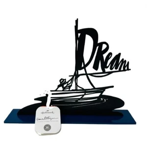 Hallmark Daniel Miyares DREAM Sailboat Sculpture Laser Cut Metal Black - Picture 1 of 2