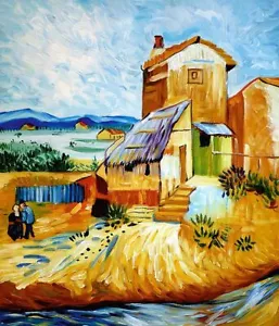 VAn Gogh - Bauernhof - Leinwandbild auf Keilrahmen - Bild 1 von 1