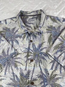 Camicia Tommy Bahama IslandZone Palm Exposure Camp Uomo (L) Misto Seta Hawaiana - Foto 1 di 7