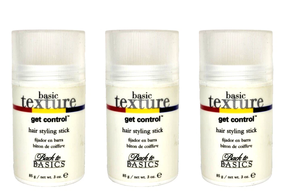 3 Back to Basics BASIC TEXTURE GET CONTROL HAIR STYLING STICK 3 oz Each - Image 1 of 1