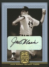 2005 Donruss Greats Jack Morris Auto #36