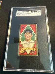 1911 Piedmont T205 Hal Chase Both Ears Frame Ends Sgc Authentic 