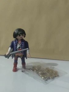PLAYMOBIL PIRATA CON BOLSA DE MONEDAS 2/5/19 - Picture 1 of 1