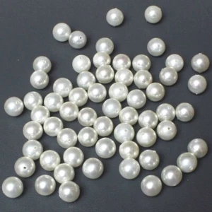 Wholesale Lot of 8.5mm Round Top Grade Loose Shell Pearl Gemstone Full Drilled - Picture 1 of 5