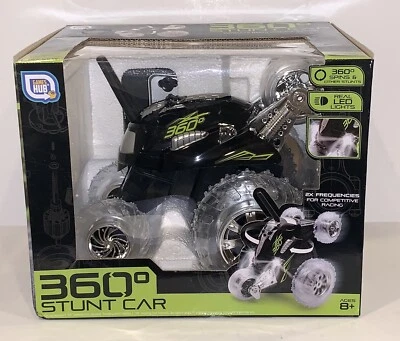 GAMES HUB 360 STUNT CAR SPINS WIRELESS RADIO REMOTE CONTROL ACTION LED LIGHT NIB - Image 1 of 4