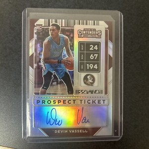2020 Panini Contenders Draft Picks Devin Vassell Prospect Ticket autograph