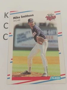 1988 Fleer MLB #23 Mike Smithson Minnesota Twins - Picture 1 of 2