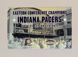 2000-01 Indiana Pacers Basketball Pocket Schedule NBA WIBC Radio 🏀🏀 - Picture 1 of 2