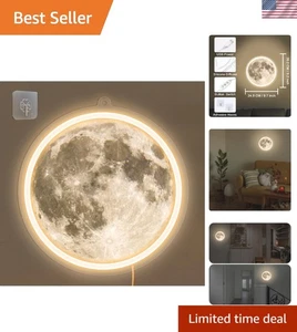 Letrero de neón luna seguro y suave - Impresionante decoración de pared para el hogar y ocasiones especiales - Imagen 1 de 14