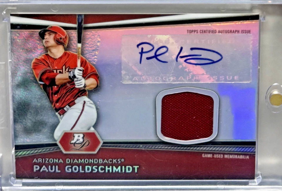 2012 Bowman Platinum Paul Goldschmidt Relic Auto - Image 1 of 2
