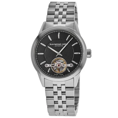 Nuevo reloj para hombre Raymond Weil Freelancer automático esfera negra 2780-ST-20001 Foto 1 de 4