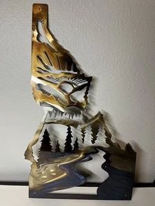 Iron Mountain Studios Idaho Welcome Sign 22"x12 3/4" Metal - Picture 1 of 9