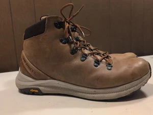 Merrell Mens Ontario Mid Waterproof Hiking Boots Shoes Brown Size 14 J53221 - Picture 1 of 14