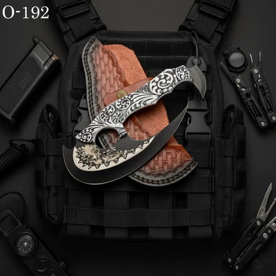 EXQUISITA HERRAMIENTA D2 HECHA A MEDIDA ACERO CORTADOR DE PIZA, CUCHILLO ULU, CUCHILLA - O192 Foto 1 de 4