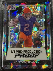 2024 Leaf Pro Set Metal 1/1 Ashton Jeanty Rookie Atomic Pre-Production Proof - Picture 1 of 1