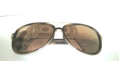 Oakley Split Time 4128 Gold Tortoise Frame Mirrored Bronze Prizm Lens Sunglasses - Image 1 of 4