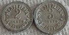 Two Vancouver B.C. 1 cent Cafeteria 44 Hastings E. tokens - 2 & 3 Cents *READ*