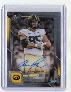 2025 Bowman Chrome U University Aaron Graves AUTO AUTOGRAPH RC IOWA - Picture 1 of 1