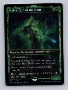 1x FOIL Nylea, God of the Hunt (080) Secret Lair SLD MTG Magic NM - Picture 1 of 2