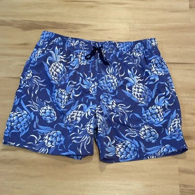 Bañador Brooks Brothers rojo polar para hombre talla XL azul forrado con piña pantalones cortos Foto 1 de 4