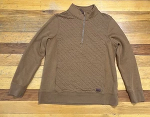 Pullover para mujer L.L.Bean acolchado 1/4 cremallera tostado talla grande - Imagen 1 de 9