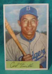 1954 Bowman #122-Carl Furillo-Brooklyn Dodgers-#3728 - Picture 1 of 2