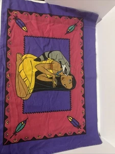 Vintage Disney Pocahontas Pillowcase Multicolor Standard Size Double Sided - Picture 1 of 2