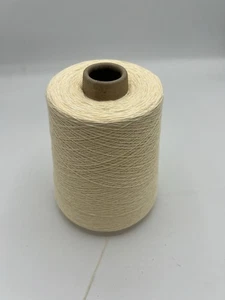 100% Combed Cotton Yarn. 500 G Cone. 2 Ply Machine Knit/crochet. Bailey’s Cream. - Picture 1 of 6