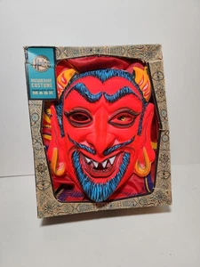 Vintage 50er Jahre Halco Maskerade roter Teufel Kostüm, Maske - Originalkarton - Bild 1 von 24