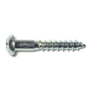 #10 x 1-1/4" Zinc Phillips Round Head Wood Screws (30 pcs.) - Picture 1 of 1