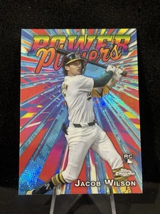 2025 Topps Chrome Jacob Wilson Power Players PP-22 Athletics Rookie - Picture 1 of 1