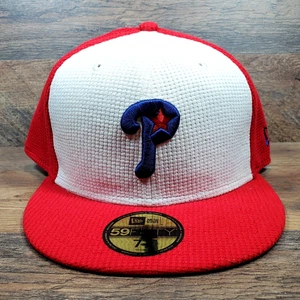 Philadelphia Phillies New Era 59FIFTY eng anliegende Mütze Kappe 7 1/2 Thermo Edition Neu mit Etikett - Bild 1 von 10