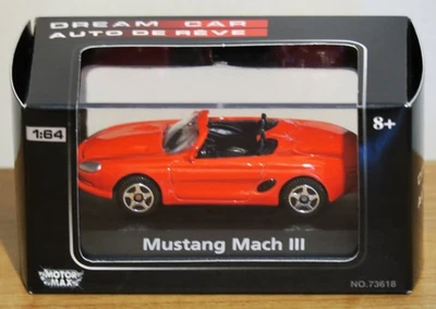 Dream Car Mustang Mach lll - 1/64 scale diecast car by Motor Max #73618 - Image 1 of 4