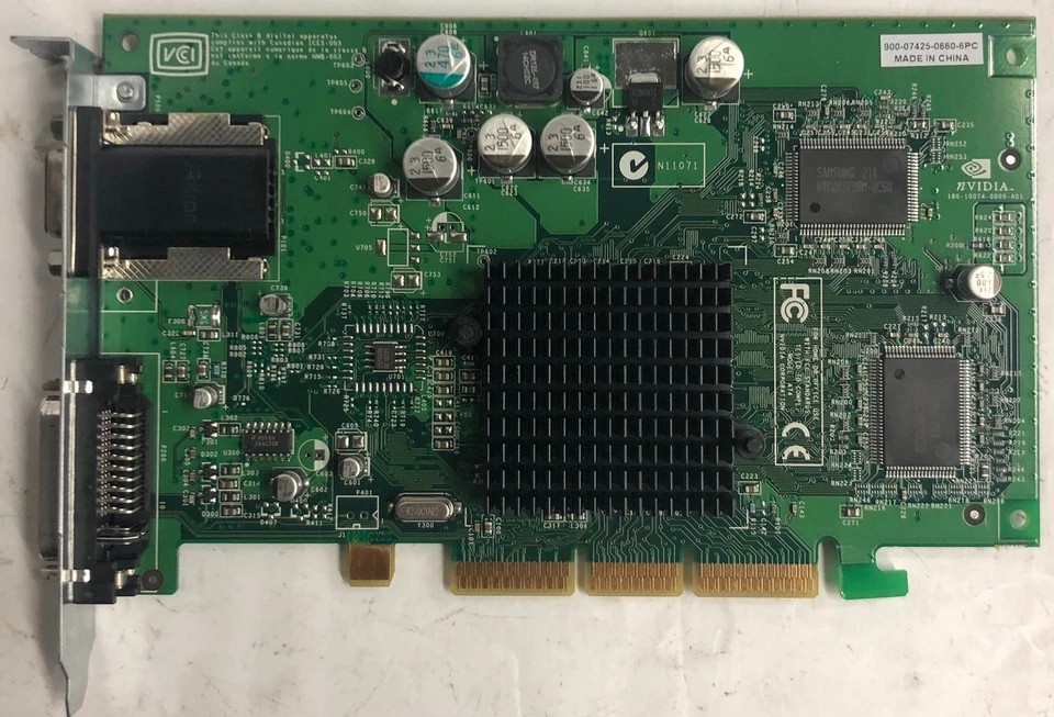Nvidia GeForce4 MX440 64MB AGP Graphics Card- 180-10074-0000-A01 - Image 1 of 1