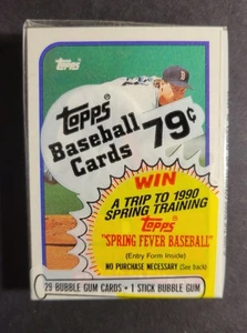 1989 Topps ungeöffnete Cellopackung ROGER CLEMENS auf Vorderseite des Cellos.  BOXFRISCH - Bild 1 von 3