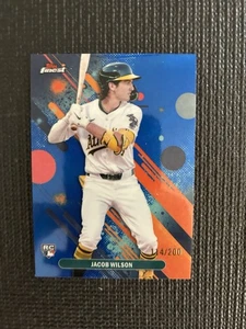 Jacob Wilson 2025 Topps Finest Baseball #61 RC - Athletics Blue Refractor /200 - Picture 1 of 2