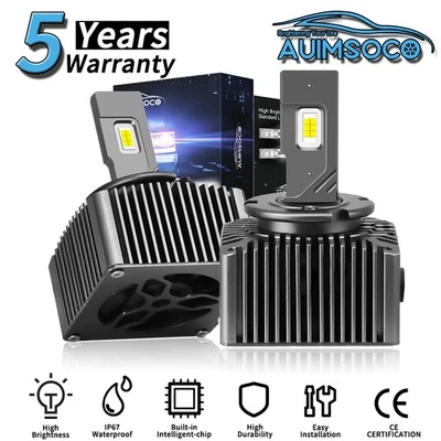 For Audi Q7 2017-2019 2021 2023 2024 Sport Utility 4-Door 2x LED Headlight Bulbs - Image 1 of 4