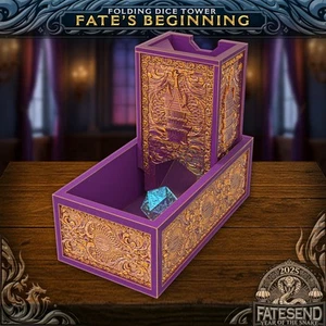 Fates End klappbarer Würfelturm - DnD Legion Gelände Landschaft Tabletop - Bild 1 von 2