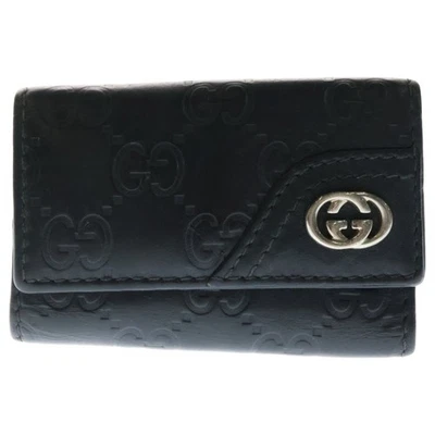 GUCCI GG Logo Leather Key Case 181680 0959 Black Used 5f3af9cfd96c8d15b7c980eb64 - Image 1 of 4
