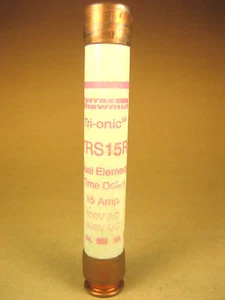 Ferraz Shawmut Tri-onic - TRS15R - Dual Element Time Delay Fuse - Picture 1 of 2