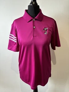 Adidas ClimaCool Golf Minnie Mouse Florida Damen Polo Top L rosa Neu ohne Etikett - Bild 1 von 11