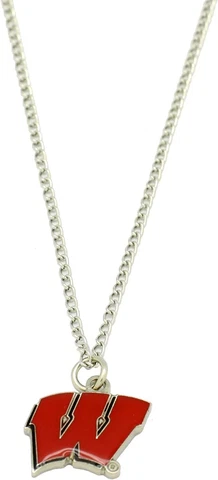 WISCONSIN BADGERS LOGO PENDANT NECKLACE Cover