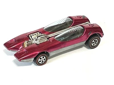 Imagen Splittin' Original Hot Wheels Redline 1968 Rosa EE. UU. - COLOR ULTRA RARO Foto 1 de 4