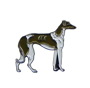 Greyhound Hund Emaille Pin Abzeichen - Bild 1 von 1