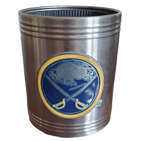 Buffalo Sabres NHL Hockey Insulated Metal Can Sleeve Cooler Pop Beer Soda Cover